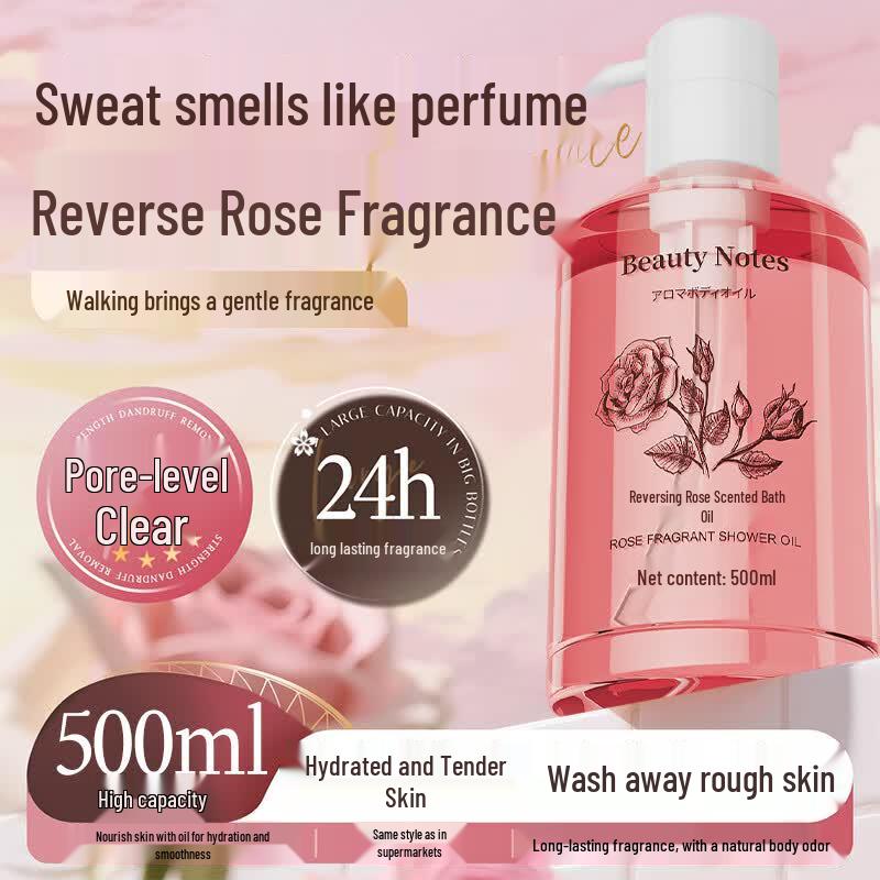 BEAUTY NOTES Rose Scented Shower Oil