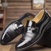 Classic Leather Shoes for Men Slip On Pointed Toe Oxfords Formal Wedding Party Office Business Casual Dress Shoes for Male 2024