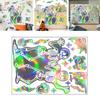 Halloween Skeleton Window Cling Waterproof PVC Holographic Skeleton Static Glass Sticker Home Bedroom Holiday Party Decoration Decal