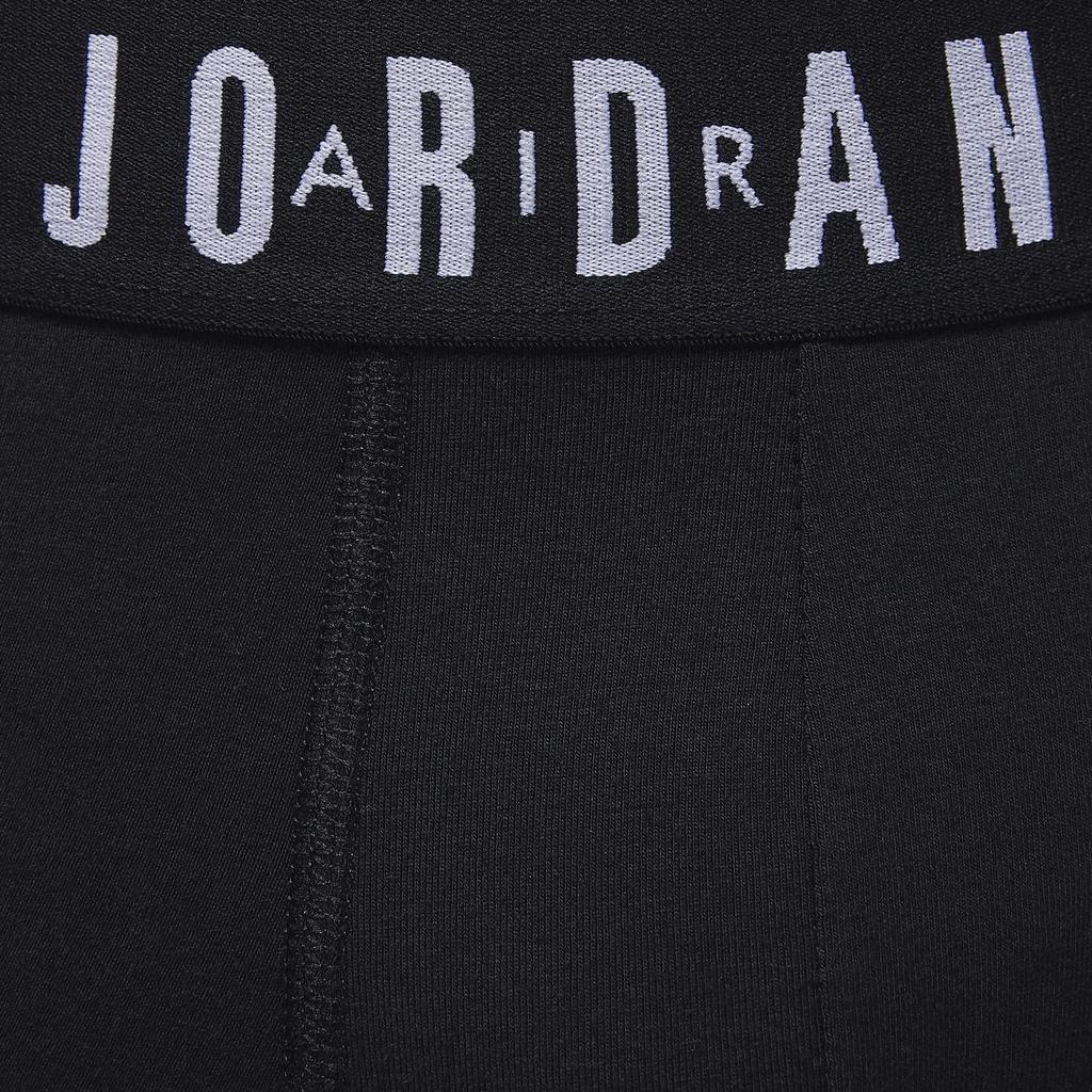 Jordan תחתונים בוקסר כותנה Flight (3 חבילות) תחתונים גבריים נושמים נמתחים שחורים JM0693-023