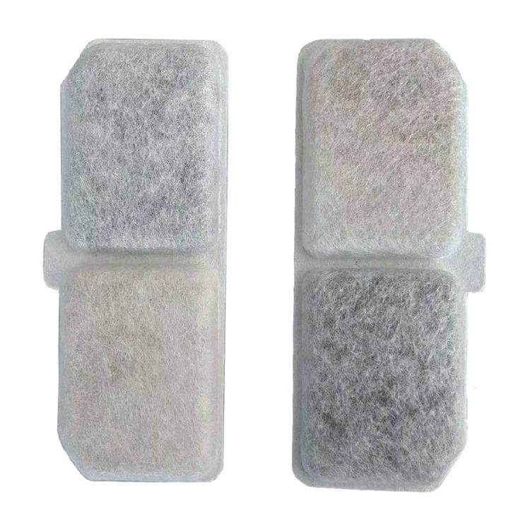 10 Piezas Sistema de Filtración Triple Mascota para Filtro de Fuente para Gato Forma Rectangular