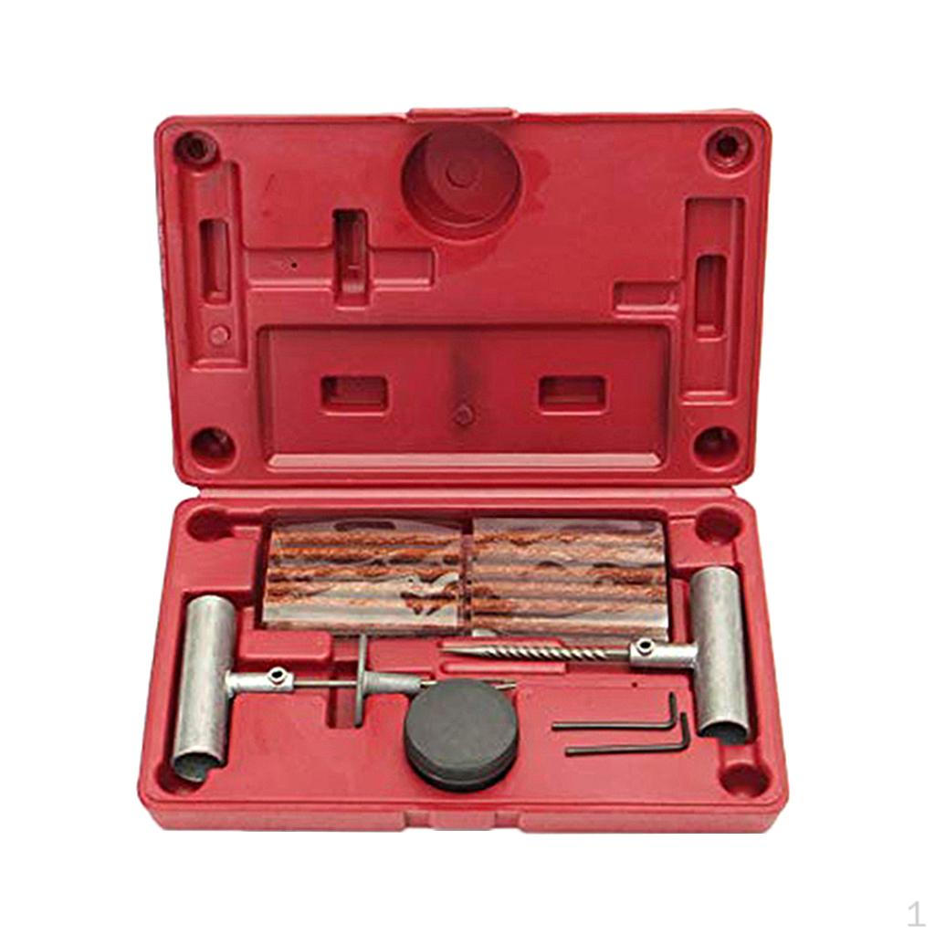 

Car Motorcycle Tubeless Tyre Emergency Tool Puncture Repair Kit Tire Plug Set