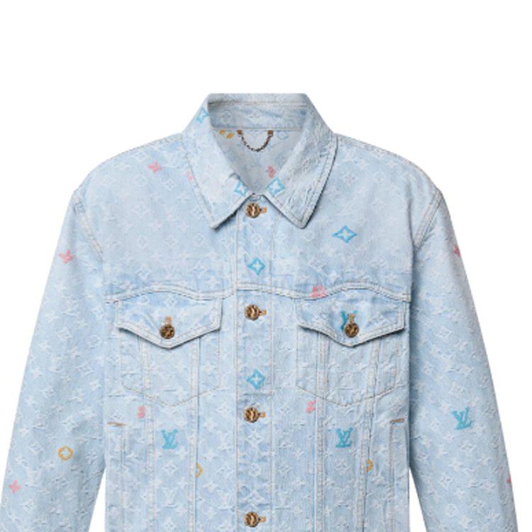 Louis Vuitton X Tyler SS24 Denim Jacket Men's Light Blue 1AFRXI