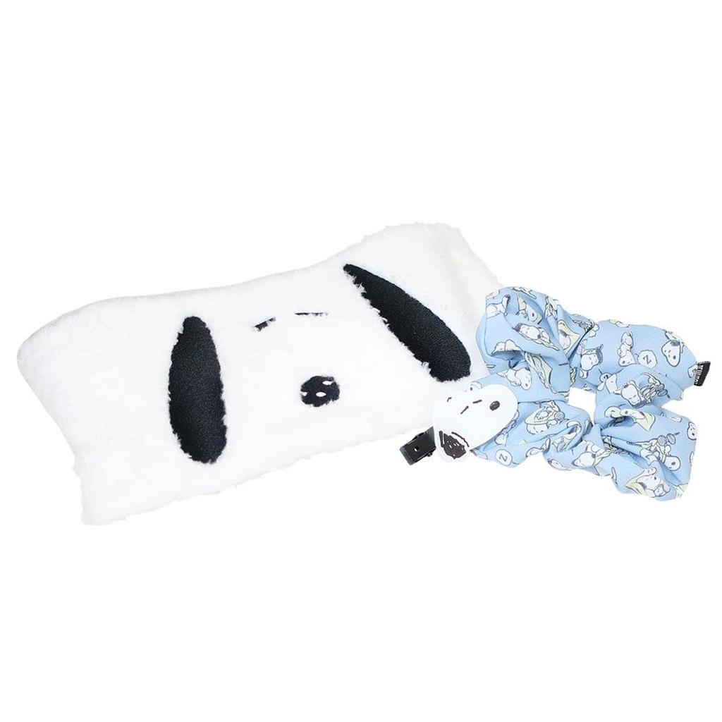 Snoopy Turban Scrunchie Bangs Hair Accessories Set Sleeping Peanuts [Hair & & Clip] /