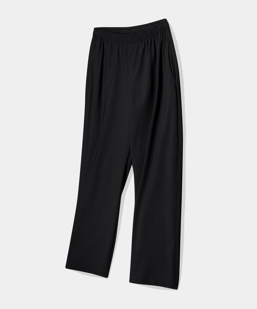 Lambeulla Tricot Wide Cooling Ice Pants [Black]