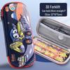 3D Large Capacity EVA Pencil Case for Kids - Multifunctional Storage Bag for Boys and Girls