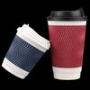 Disposable Red Corrugated Coffee Paper Cups