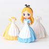 24pcs Cartoon Princess Cinderella Belle Alice Snow White Ariel Rapunzel Action Figures Interchangeable Clothes Toys Dolls Gifts