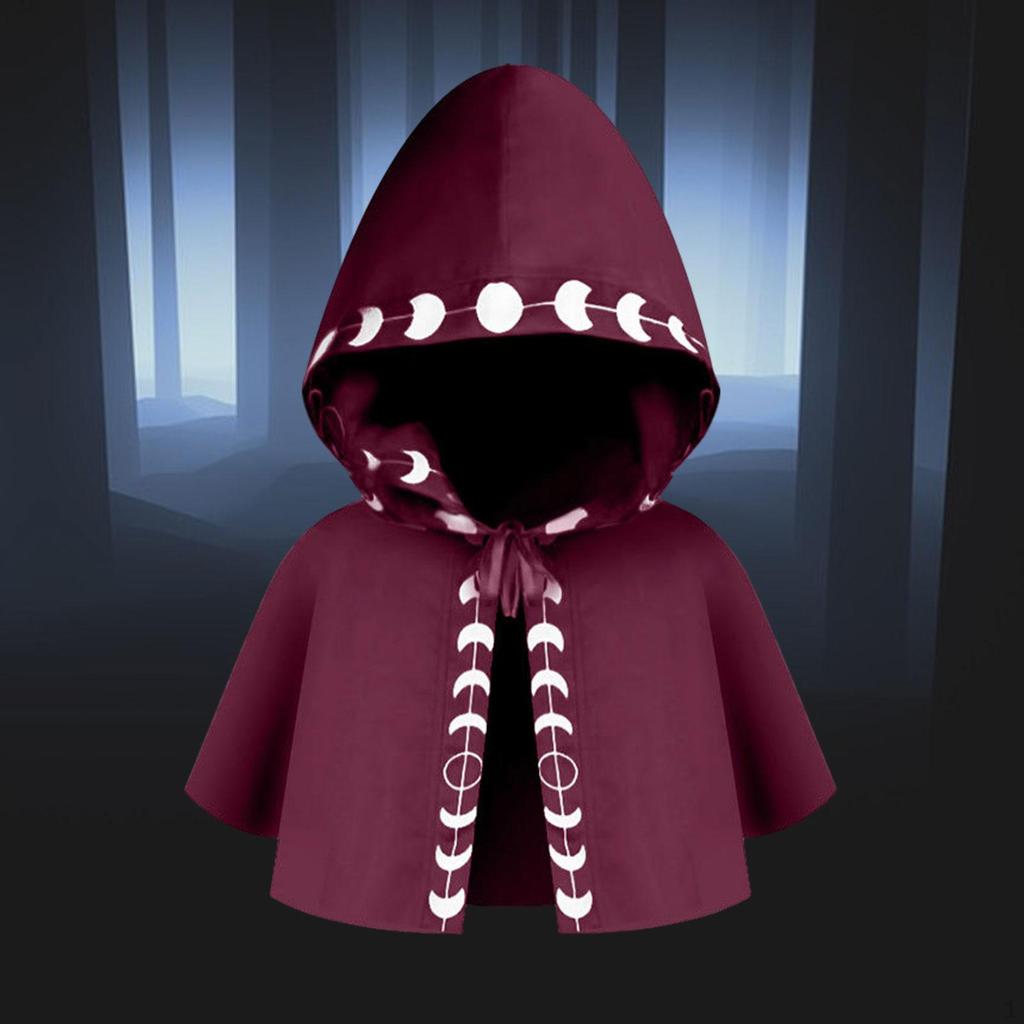 Gothic Hooded Cape for Halloween Cosplay and Role Playing