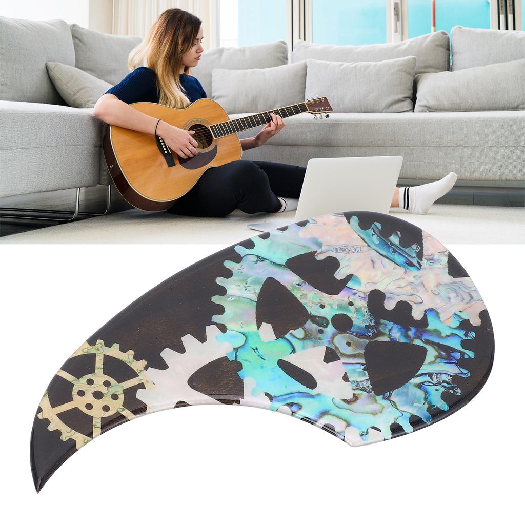 Acoustic Guitar Pickguard Self Adhesive Guitar Scratch Guard Plate Guitar Replacement Parts for Acou