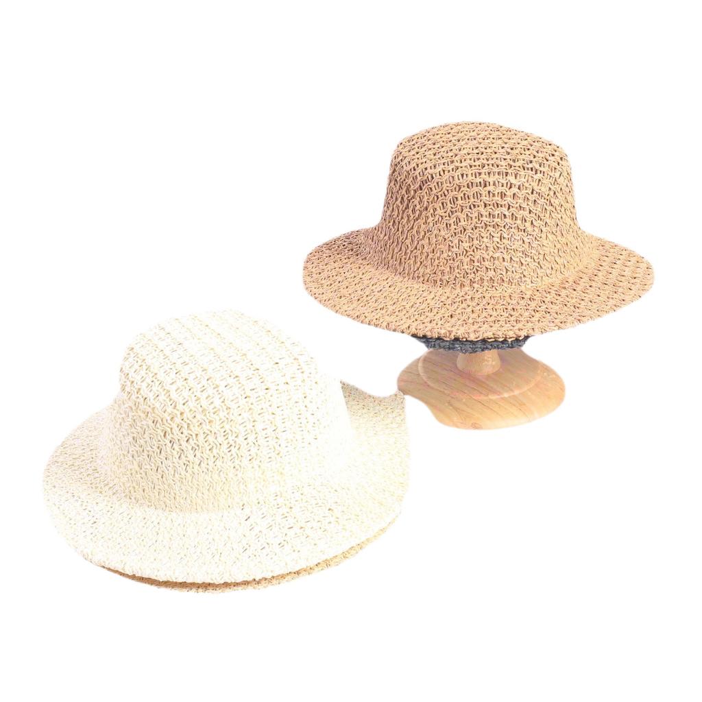 Popular fashion hollow woven dome straw hat, men's and women's fashion summer sunscreen shade straw hat