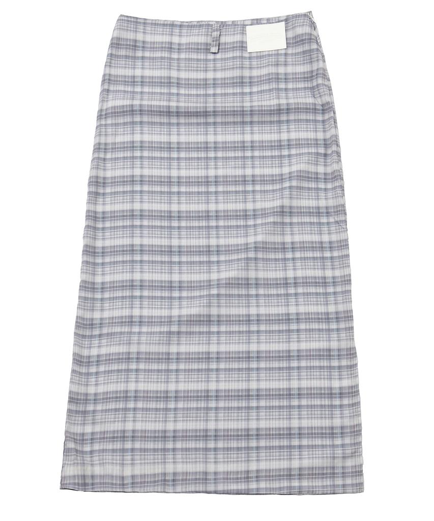 Catharsis Check Pattern Long Skirt Black One Size
