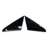 Glossy Black Car Rear Louver Window Side Shutter Cover For MG5 Trim Sticker Vent Scoop ABS