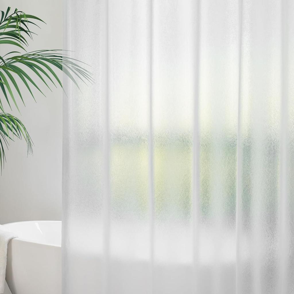 AooHome Mildew Resistant Shower 180 X Bath Unit Long Curtain, Semi-Transparent, 240cm, Waterproof, Curtain, Bath, Bathroom, Partition, Scandinavian,