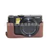 Panasonic LX10 Kamera Halbschale mit Basis-Halterung PU-Lederhülle Kompakte Spiegellose Schutz-Tragetasche