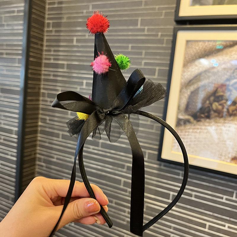 Evropský a americký halloweenský klobouk z dýně a tmavá čelenka s lebkou, sponka do vlasů pro dětské fotografie