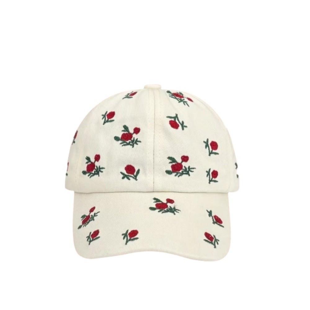 Breathable Embroidered Baseball Cap Sunshade Sun Hat Retro Sun Protection Cap Women