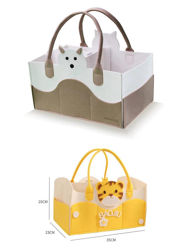 Geantă Tote din Feutru Nețesut Îngroșat cu Desen Animat, Cadou, Favore de Petrecere