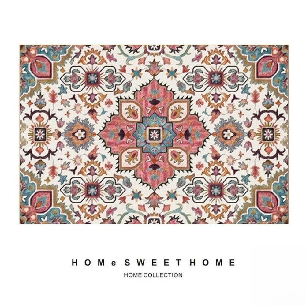 Nordic Minimalist Printed Carpet Persian Red Carpet Living Room Home Decor Sofa Rug Bedroom Bedside Rug Dining Table Floor Mat