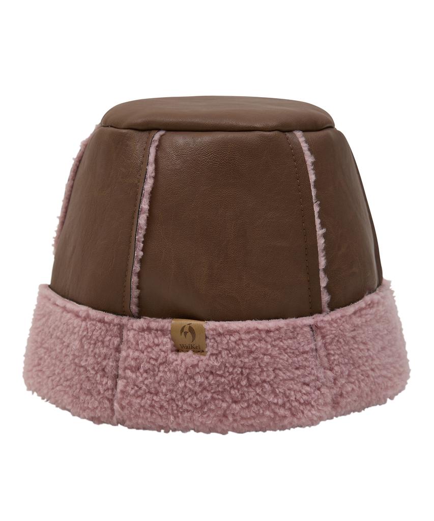 WAIKEI Artificial Mustang Bucket Hat Brown