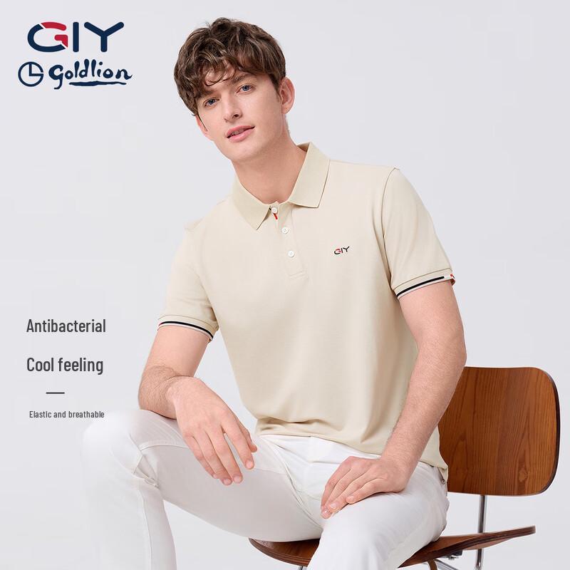 

Goldlion Men s Fashion Casual Breathable Short Sleeve Polo Shirt TSF0076 2XL