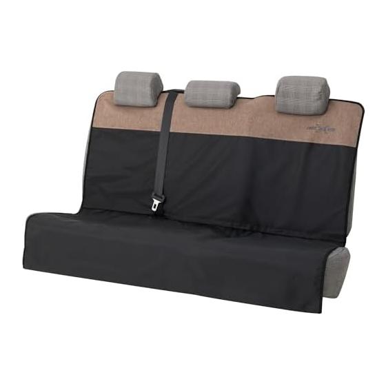 BONFORM Cross Gear Scratch and Dirt Resistant Waterproof Seat Cover Beige For Luggage and Rear Seat 2WAY One Size Fits Most Easy Installation Water