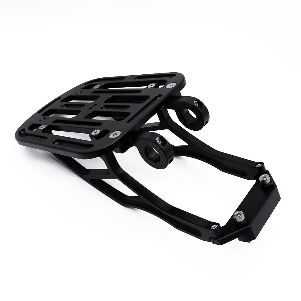 Mr. Quick Aluminum Rear Carrier for Honda DAX125 JB04, Black Anodized, Corrosion-Resistant, Durable, and Improved Convenience for 4MINI