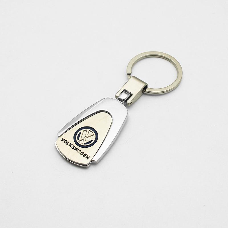 For Volkswagen 3D Metal/Leather Car Keychain Key Chain Ring Key Holder For VW Golf 6 7 8 4 5 MK4 MK5 MK6 MK7 B6 GTI Key Chain Rings Accessories YZ6