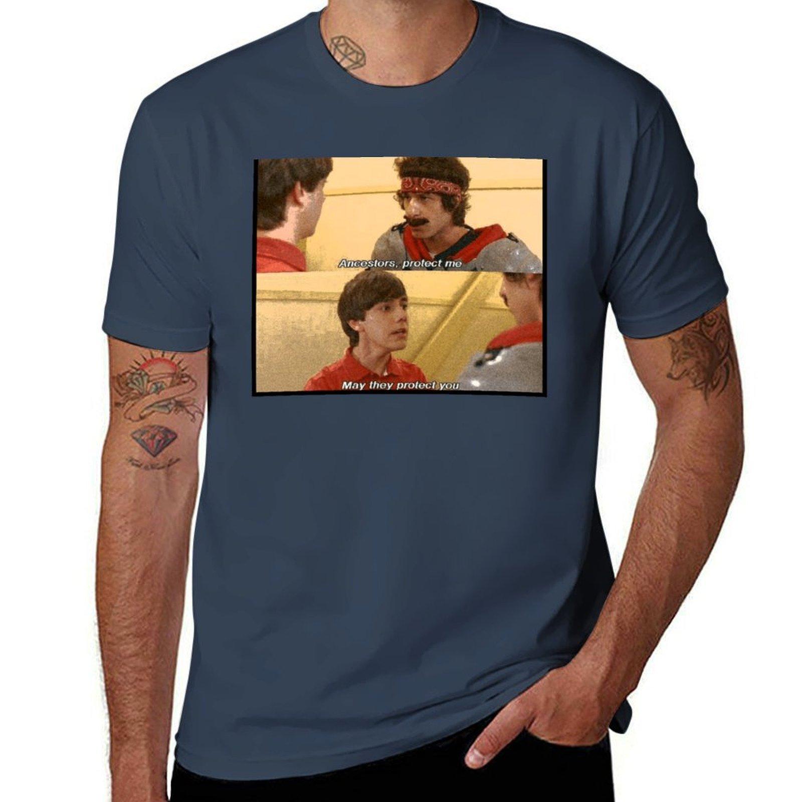 Ancestors Protect Me May They Protect You Tshirt Work Duty Casual Tshirt S