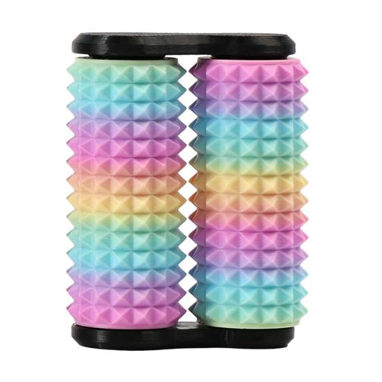 Spiky Grippie Stim Fidget Toy 3D Printed Dual Roller Hand Massager Stress Relief Pain Stimming Tool Bumpy Roller Sensory Toy