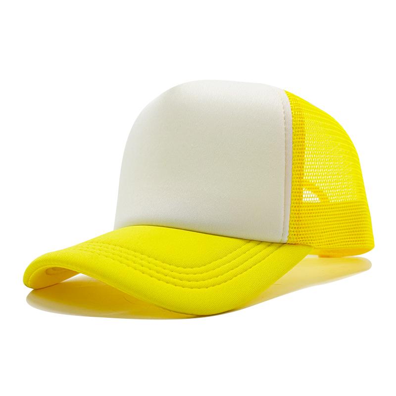 Wholesale High Quality Custom 3D Embroidery Sublimation Print 5-Panel Trucker Mesh Cap  Baseball Gorras Blank Foam Trucker Hat
