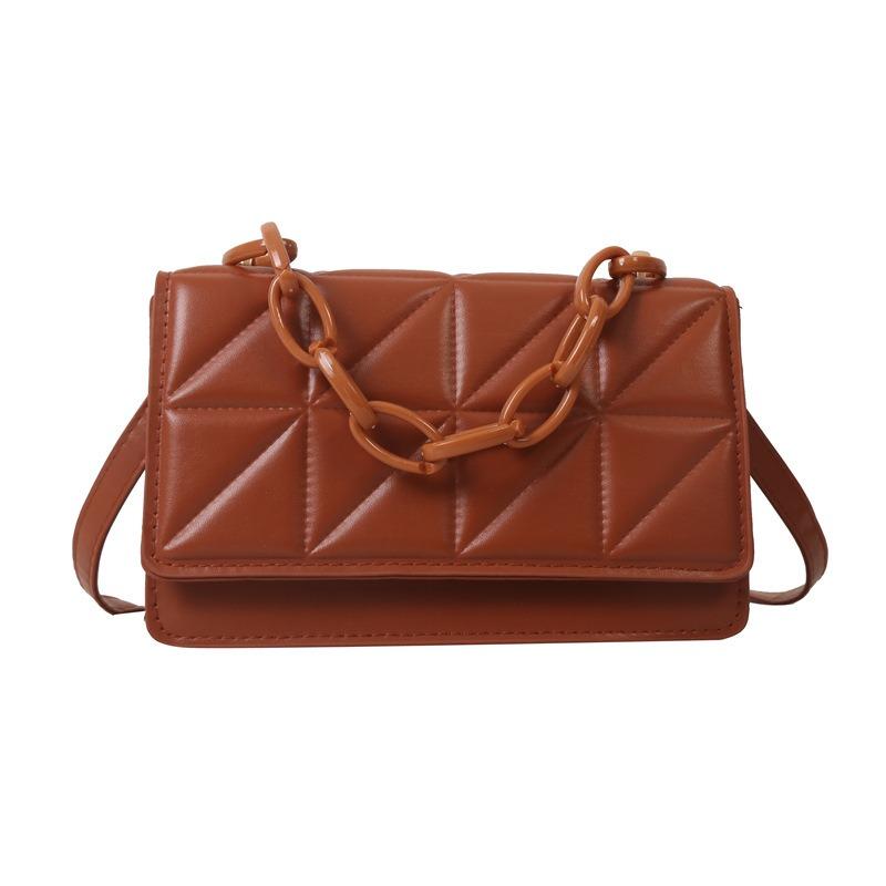 Casual personalized bag women's new trend fashion shoulder bag simple small square bag messenger bag