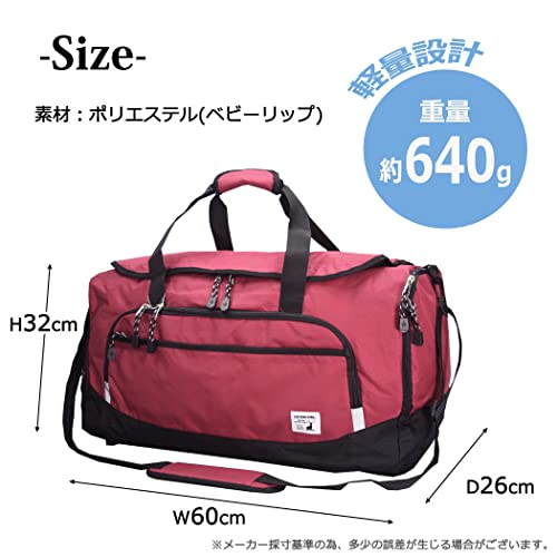 50L Large Capacity Boston Bag with Clothes Compression Bag for Men, Travel, School Trips, Camps, Sports, Shoulder Bag (Navy)