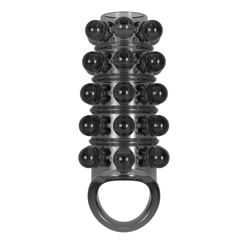 Soft Elastic Penis Extension Sleeve Delayed Ejaculation Condoms Cock Extender Increase Dick Sleeves Adult Sex Toys For Men