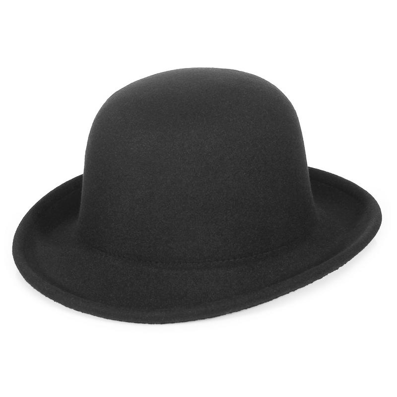 Eleganter Damen Cloche Hut Herbst Winter Vintage Damen Weicher Party Kirchenhut Eimerhut mit Feder