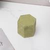 Luxury Soft Hexagon Velvet Vintage Single Ring Box Empty Jewelry Holder for Engagement Wedding Proposal Gift