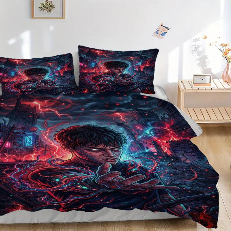 Electric City Bedding 3 Piece Set HD Print Duvet Cover Pillowcases for Teens Adult Bedroom Decoration Christmas Gift