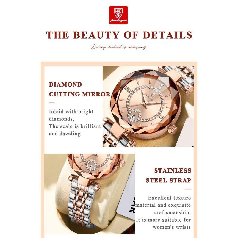 POEDAGAR Luxury Brand Women's Watches Waterproof Stainless Steel Date Ladies Wristwatch Fashion Elegant Quartz Watch Reloj