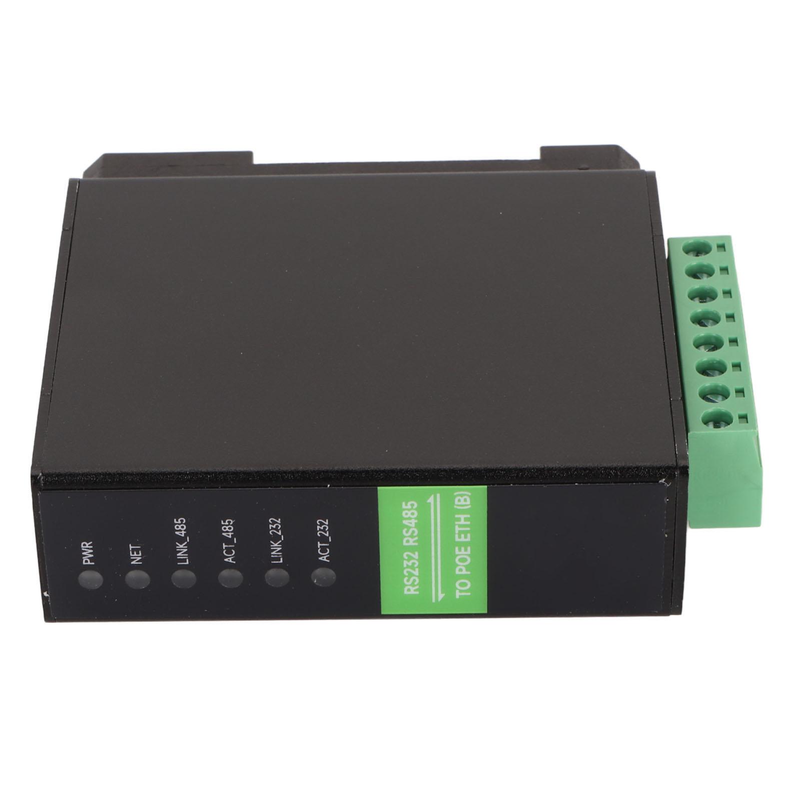 

RS485 до RJ45 Ethernet Serial Server Dual Channel Rail Mount 1200 до 115200 біт/с RS232 до RJ45