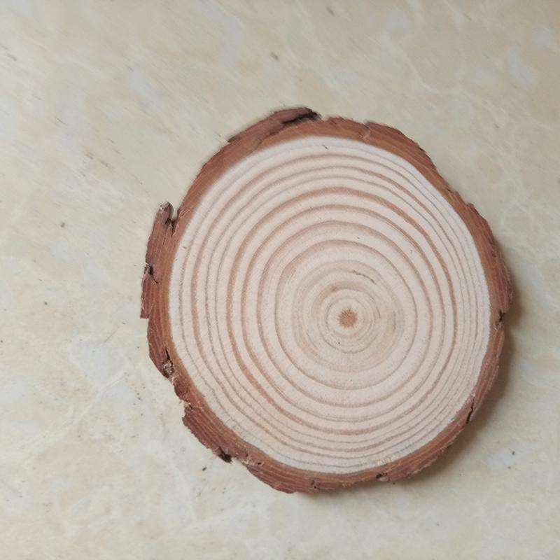 Natural Log Slice Piece Cup Mat Coaster Tea Coffee Mug Round Holder Creative Wood Hand Painted Photo Shooting Props, Multiple Size for Choice