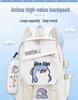 Fatty Shark Large Capacity Lightweight Backpack for Grades 3-6 and Junior High, Shoulder Protection, Cute Design for Boys & Girls