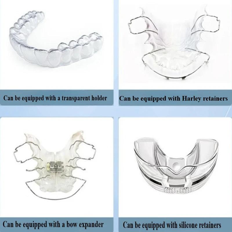 6pcs Denture Case with Ventilation Holes, Secure Sealing Lid, Transparent Retainer/Night Guard Storage Box, Individually Sealed