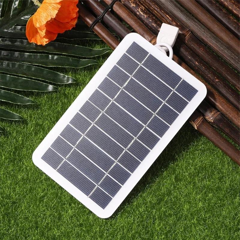 5V 2W USB Solar Panel Outdoor Hiking Waterproof Camping Portable Battery Mobile Power Battery Solar Mobile Phone Charger