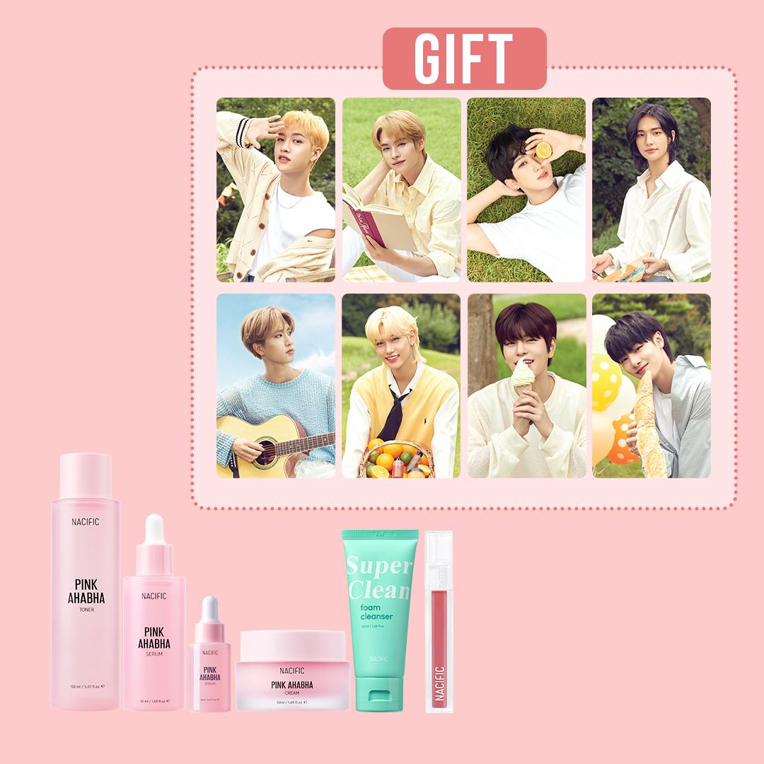 

[NACIFICxSKZ] СПЕЦИАЛЬНЫЙ РОЗОВЫЙ НАБОР SKZ + OT8 (Выберите 1 из 8)