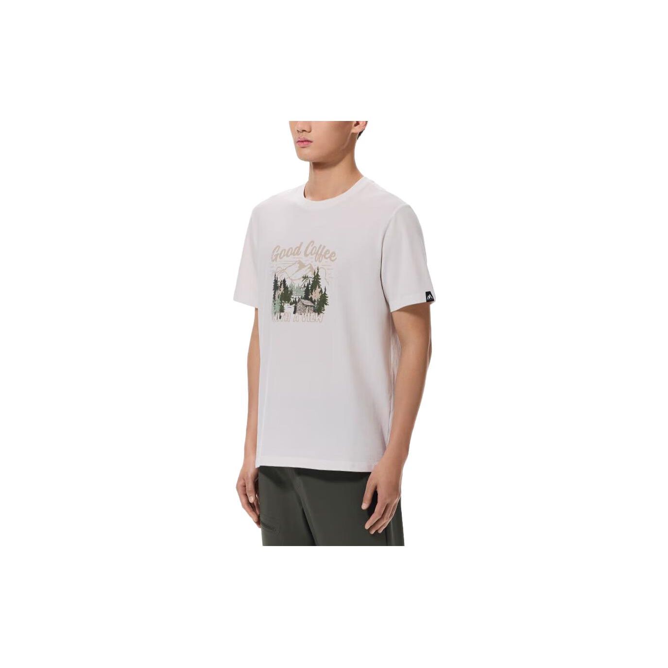 

Anta Printed Letter Crew Neck Short Sleeve T-Shirt Men Tops White 152320146-1