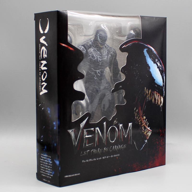 21cmmarvel Venom Anime Figures Shf Symbiosis Heroes Joint Mobility Model Action Doll Statue Desktop Decoration Toy Children Present