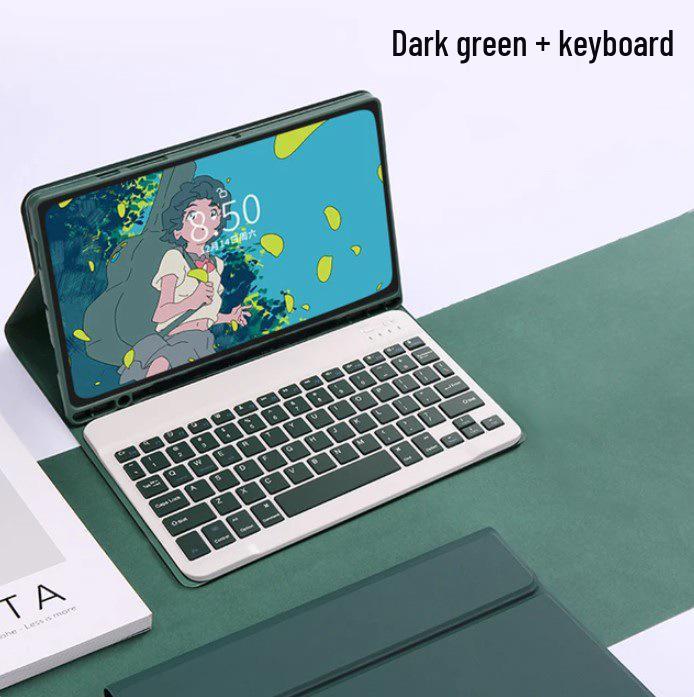Bluetooth Touch Keyboard for Samsung Tab S9/S10/S7 FE Plus 12.4-inch & S6 Lite Protective Case