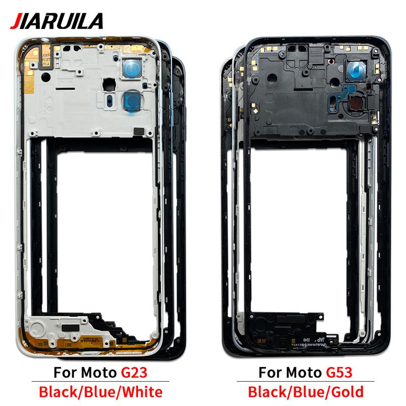 NEW Back Cover Middle Frame Holder Housing For Moto G04 G23 G34 G53 G54 G62 G72 G73 Middle Frame Repair and Replacement Parts