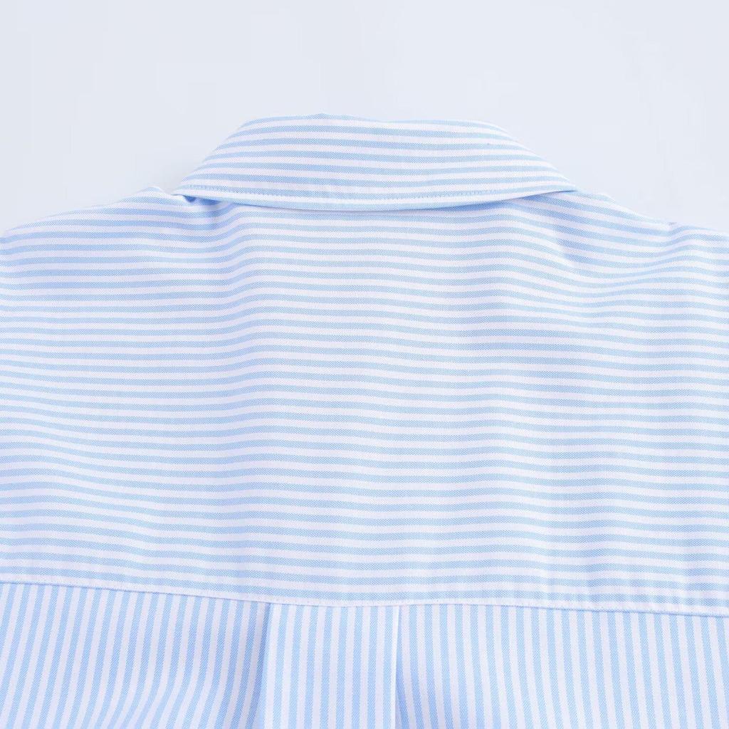 ZARZ DIY Women's Versatile Fashion Striped Oxford Shirt