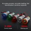 22mm Round LED Ammeter Voltmeter Display Voltage Current 0-100A Meter Indicator LED Display for Industrial Equipment